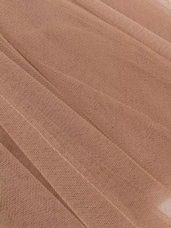 Pleated chiffon skirt long dress