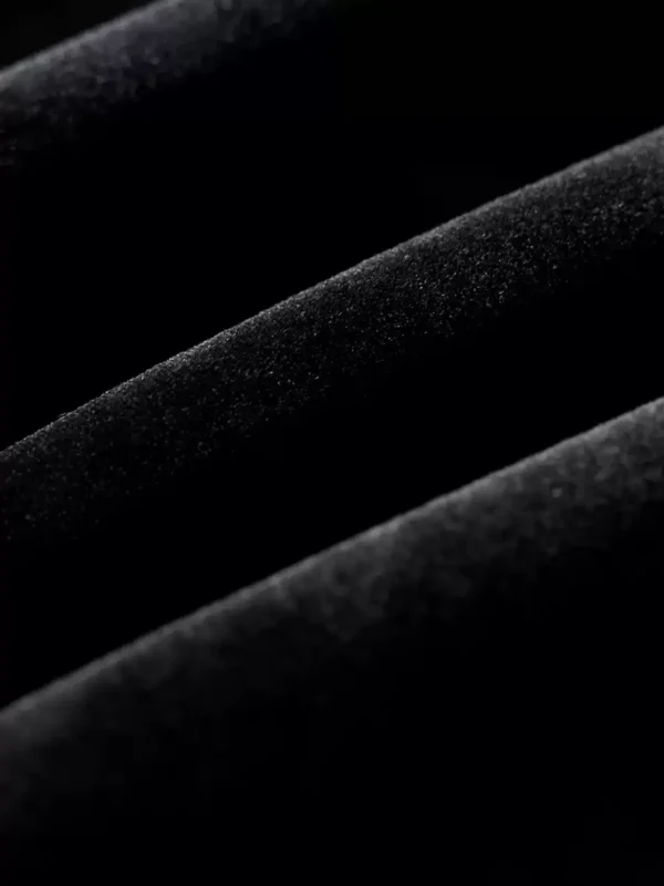 A high-end thickened black velvet short coat