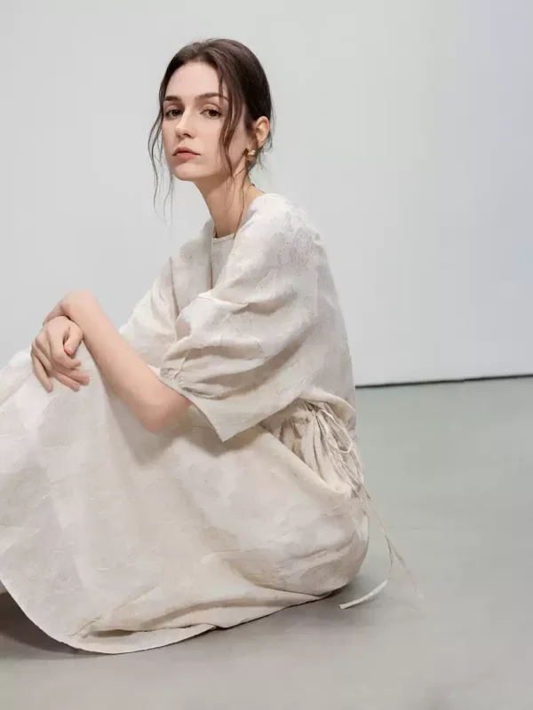 French three-dimensional cut-out dress for women