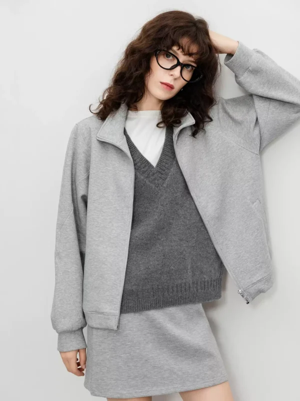 Woolen V-neck vest sweater