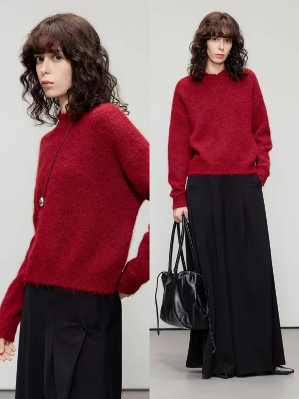 New style wide and petite knitted sweater top