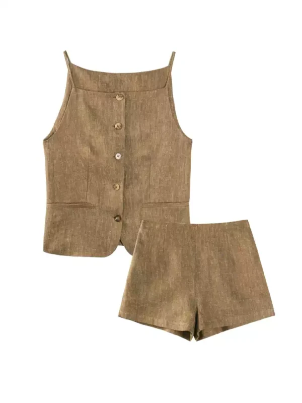 A halter vest suit for ladies