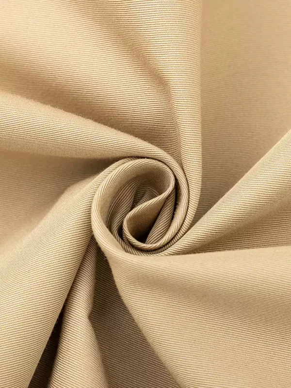 Khaki A-line pleated half umbrella skirt - Image 4