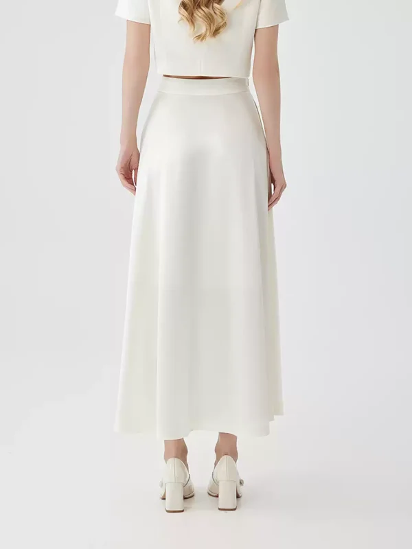 New White Moonlight A-line half skirt long dress - Image 2