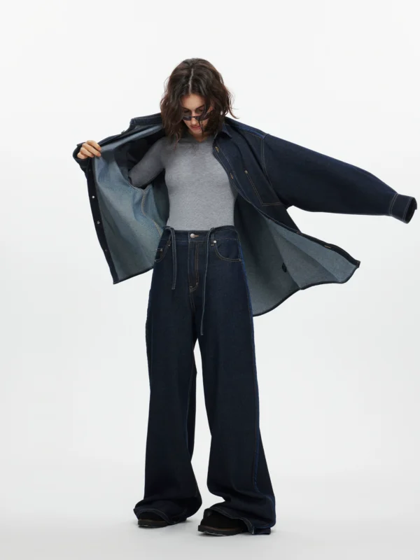 Loose denim jacket for women