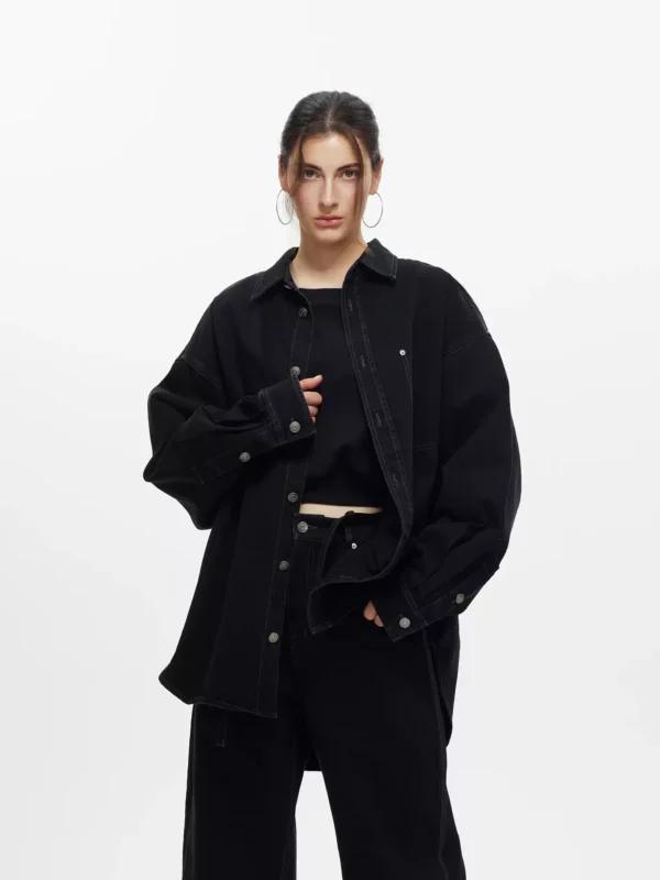 Loose denim jacket for women