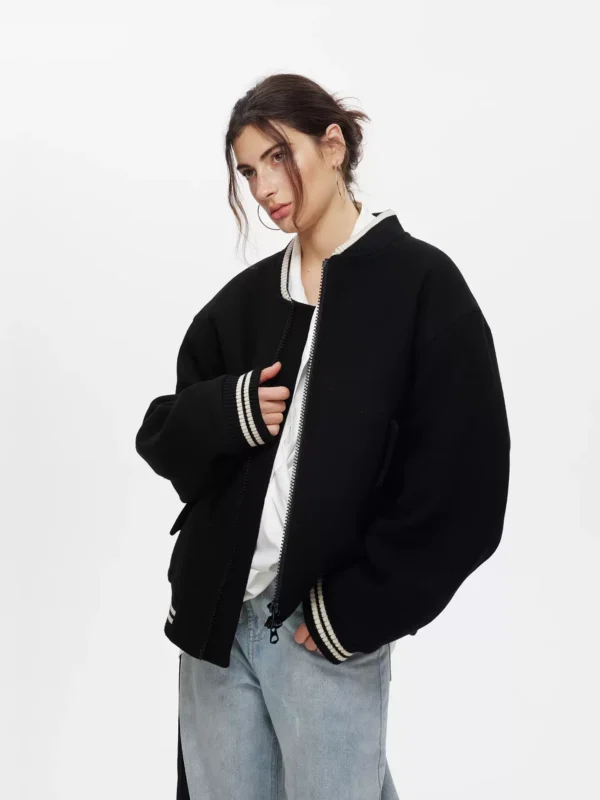A woman in a casual sports commuting jacket