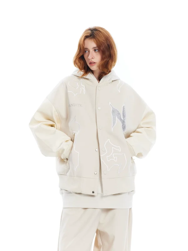 A short white jacket for women