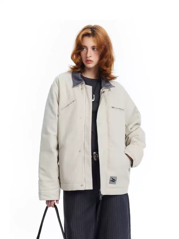 A retro loose workwear jacket for women - Image 2