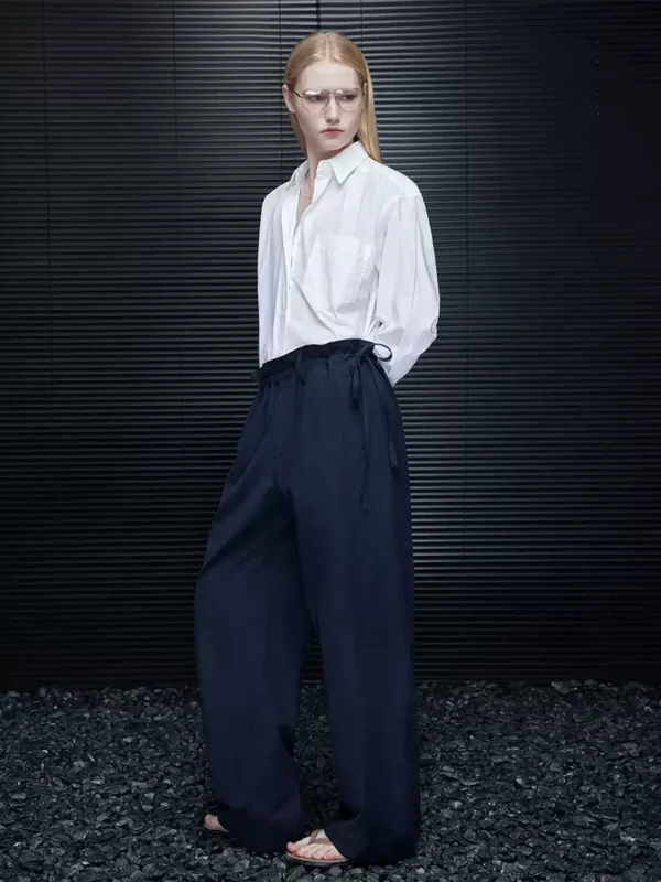 A thin high-end long-sleeved white shirt for women - Image 2
