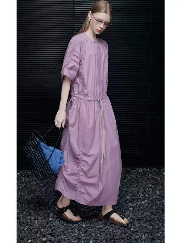 Round-neck straight-leg versatile dress for women - Image 5