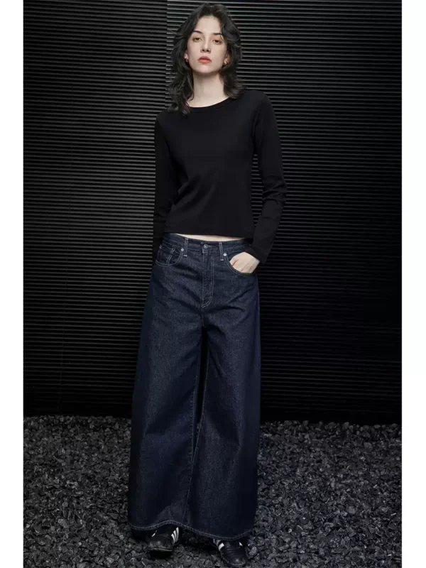 Loose and laid-back style wide-leg loose jeans for women - Image 4