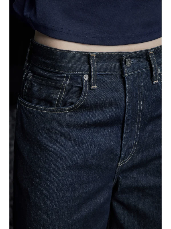Loose and laid-back style wide-leg loose jeans for women - Image 2
