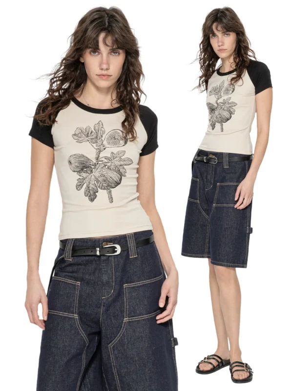 A niche T-shirt top with a unique design sense - Image 4