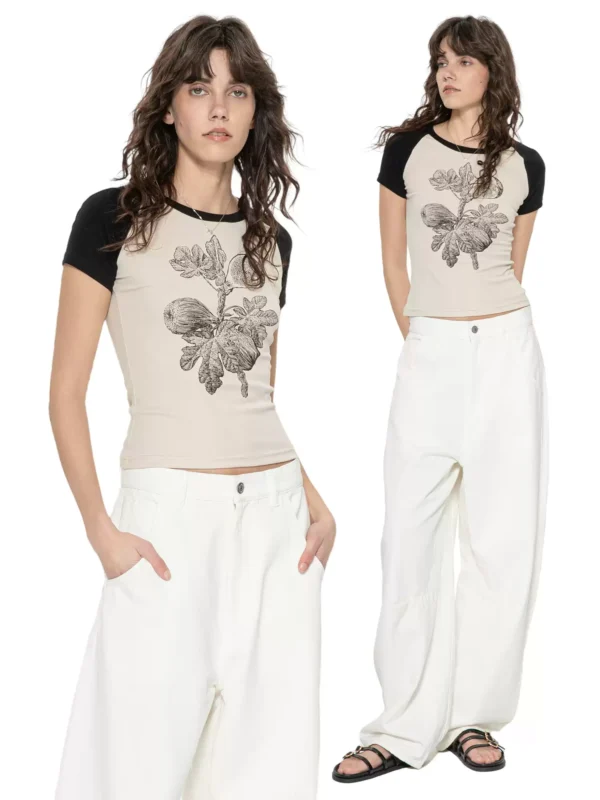 A niche T-shirt top with a unique design sense - Image 2