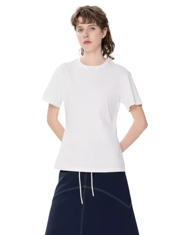 Loose, elastic and waist-cinching T-shirt - Image 4