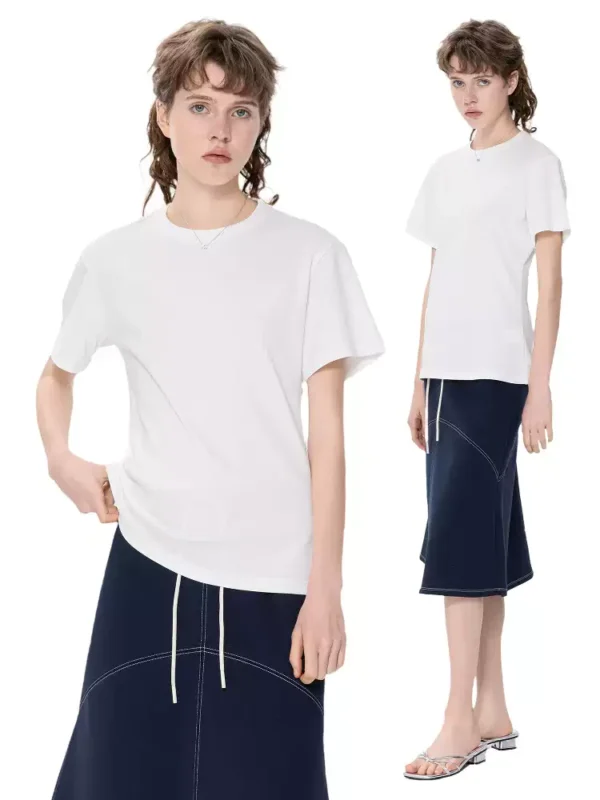 Loose, elastic and waist-cinching T-shirt - Image 3