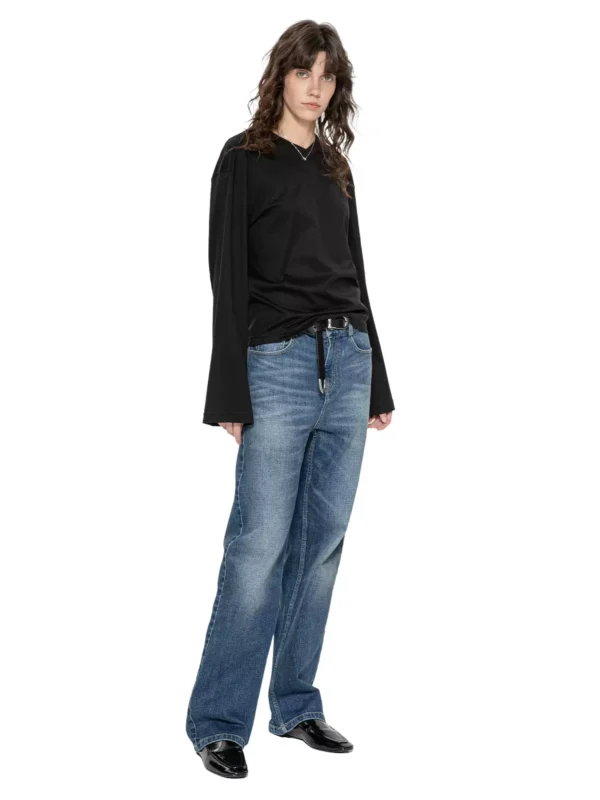 Unique V-neck watersleeve T-shirt - Image 2