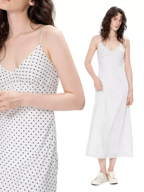 Polka dot French halter dress - Image 4