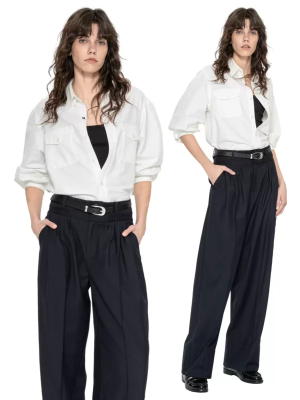 New classic loose French shirt - Image 3