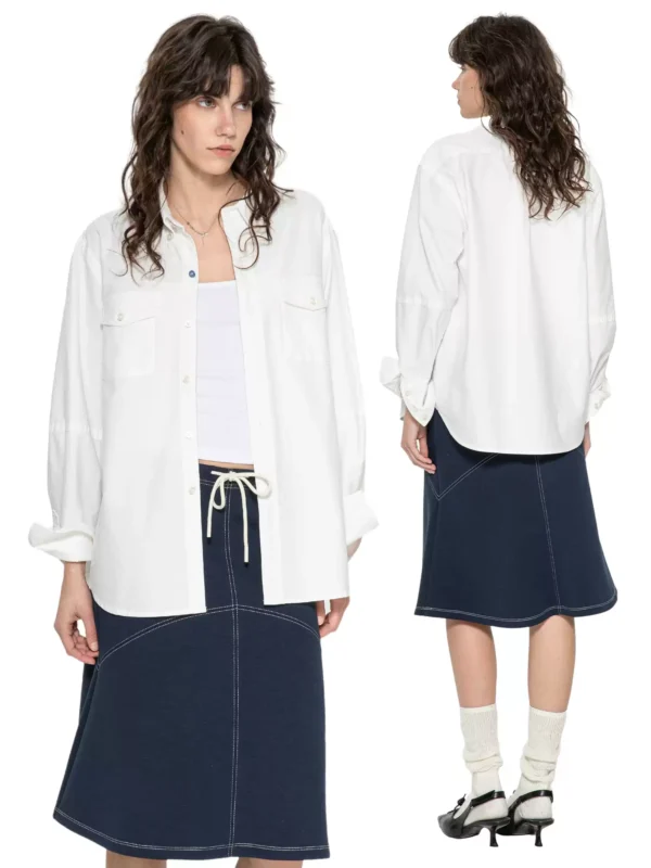 New classic loose French shirt - Image 2