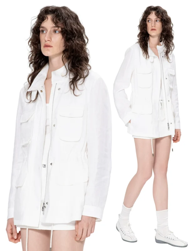 Linen light jacket casual windbreaker - Image 3