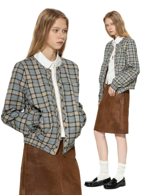 A new retro checkered short jacket - Image 3