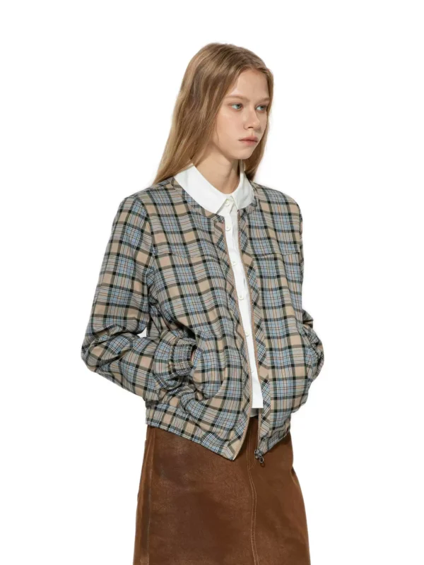 A new retro checkered short jacket - Image 2