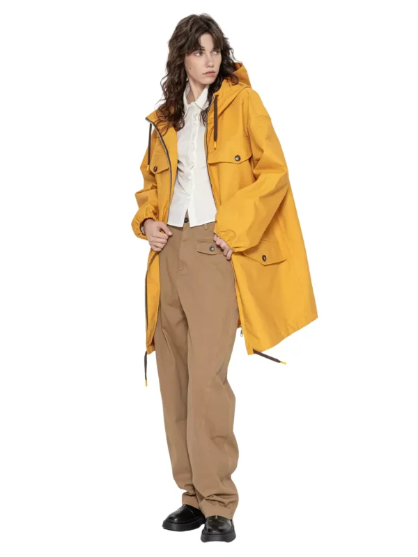 A loose hooded trench coat for women - Image 4