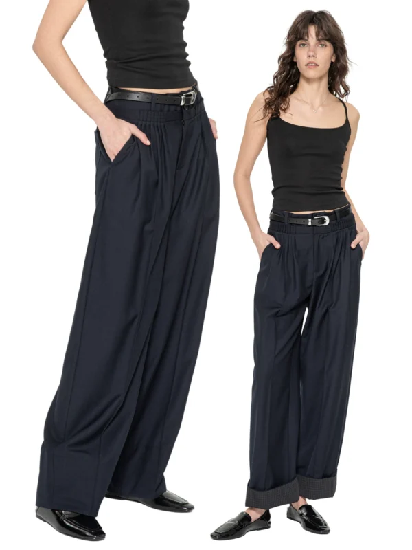 Pleated dress pants for women's casual trousers - Image 4