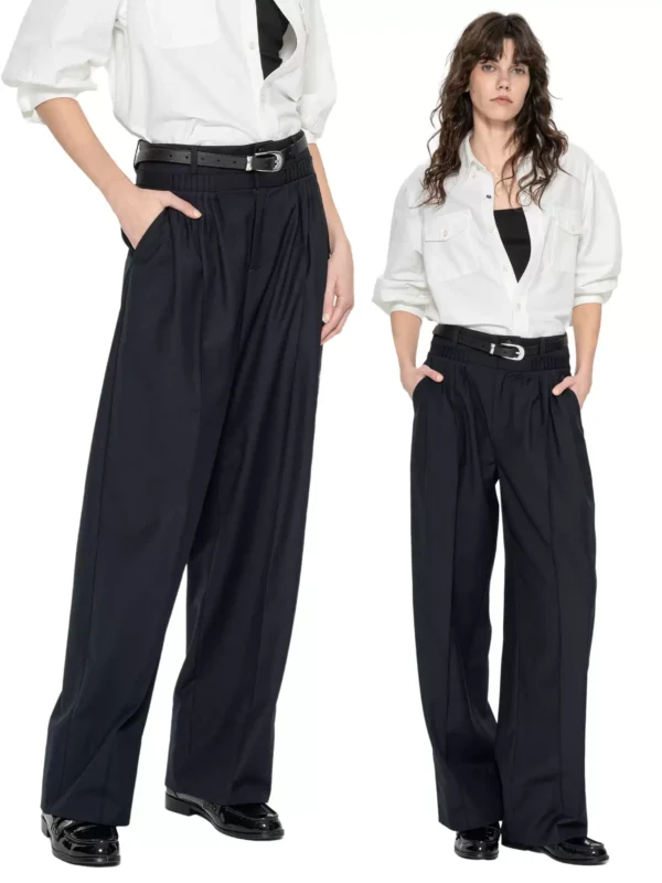 Pleated dress pants for women's casual trousers - Image 2