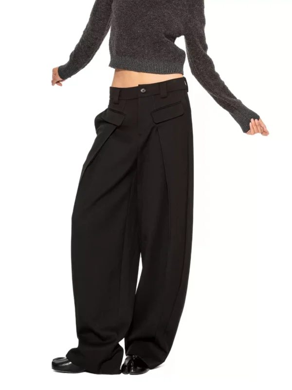 New front pleated suit pants for women - Image 3