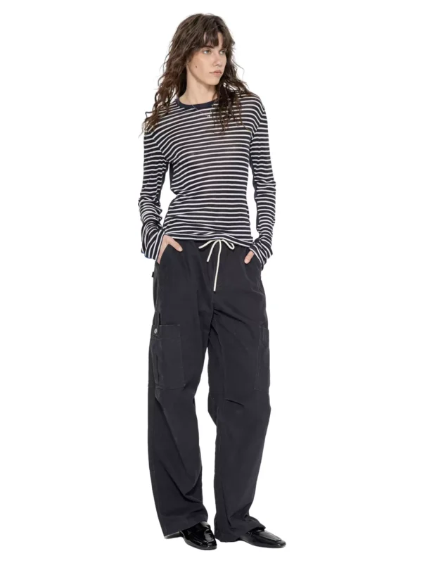 Retro casual cargo pants and drawstring long pants - Image 2