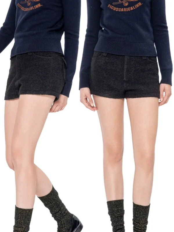 Woolen shorts, simple and casual pants - Image 4