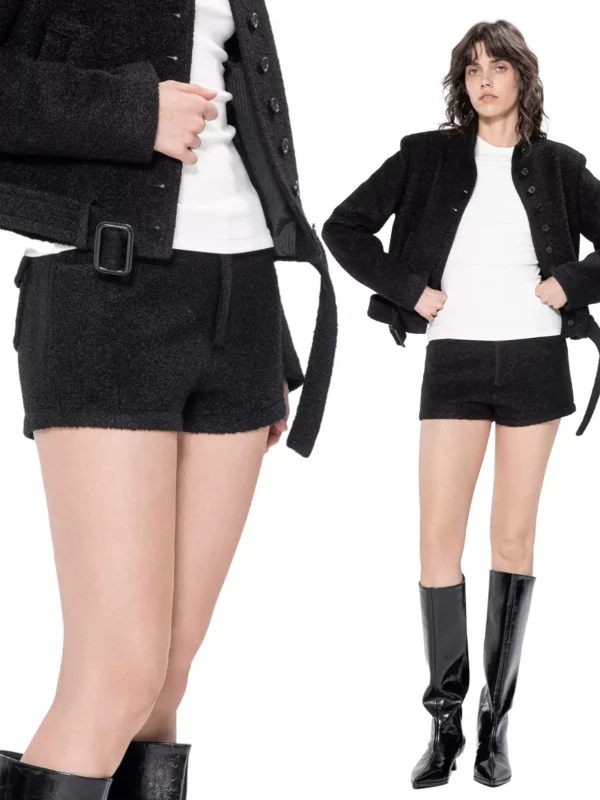 Woolen shorts, simple and casual pants - Image 3