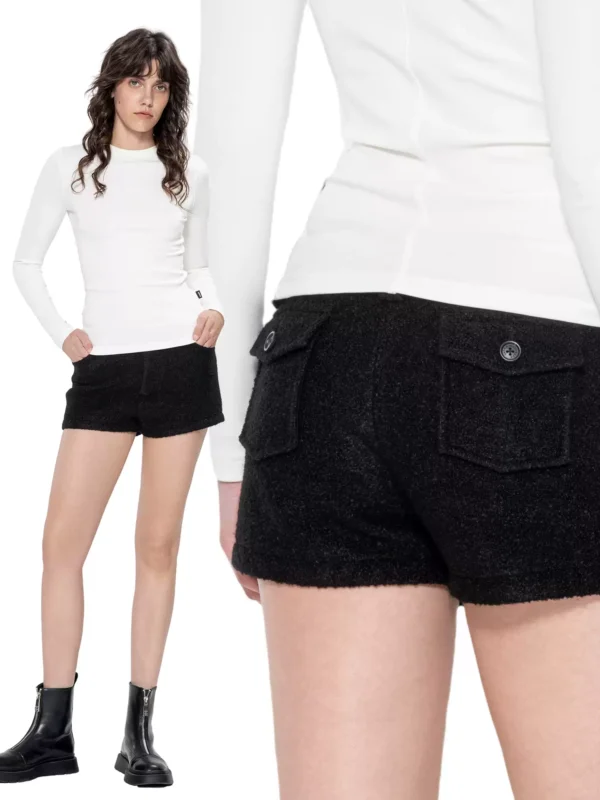 Woolen shorts, simple and casual pants - Image 2