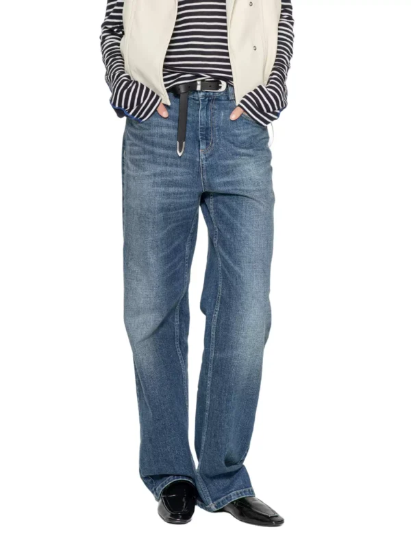 Slightly springy and laid-back style denim trousers - Image 3