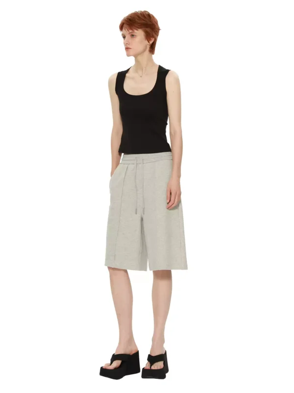 Drawstring mid-length pants for women, capri pants - Image 2