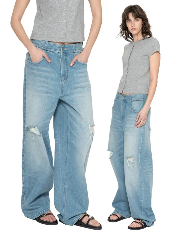 New ripped jeans for women with low waists - Image 4