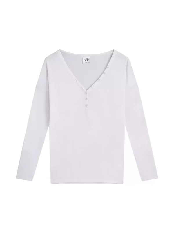 Autumn purple slimming T-shirt for women - Image 4