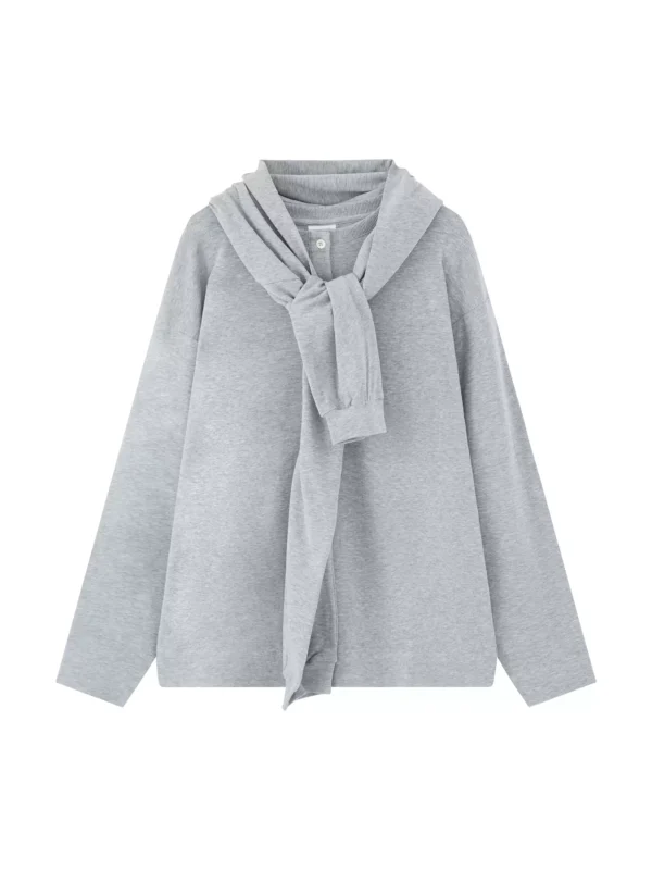 A loose winter hoodie with a hood - Image 3