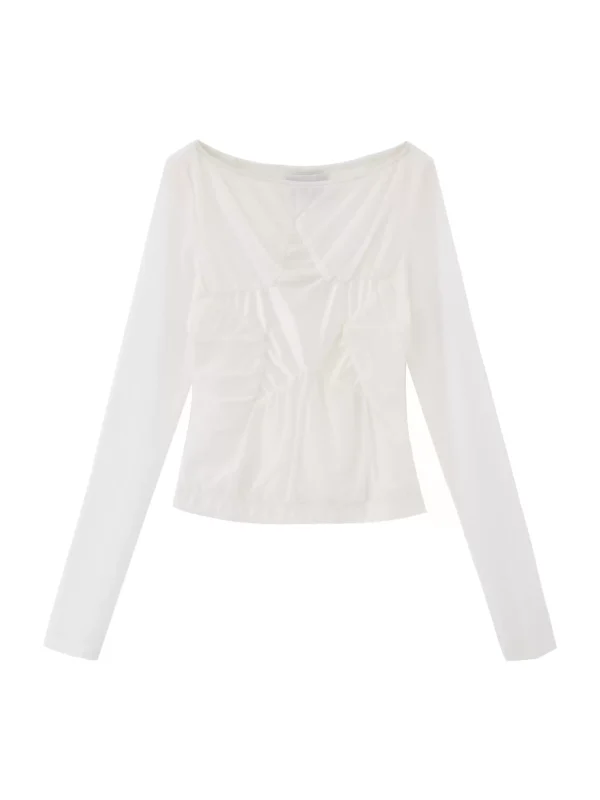 Design-sense elastic mesh T-shirt - Image 4