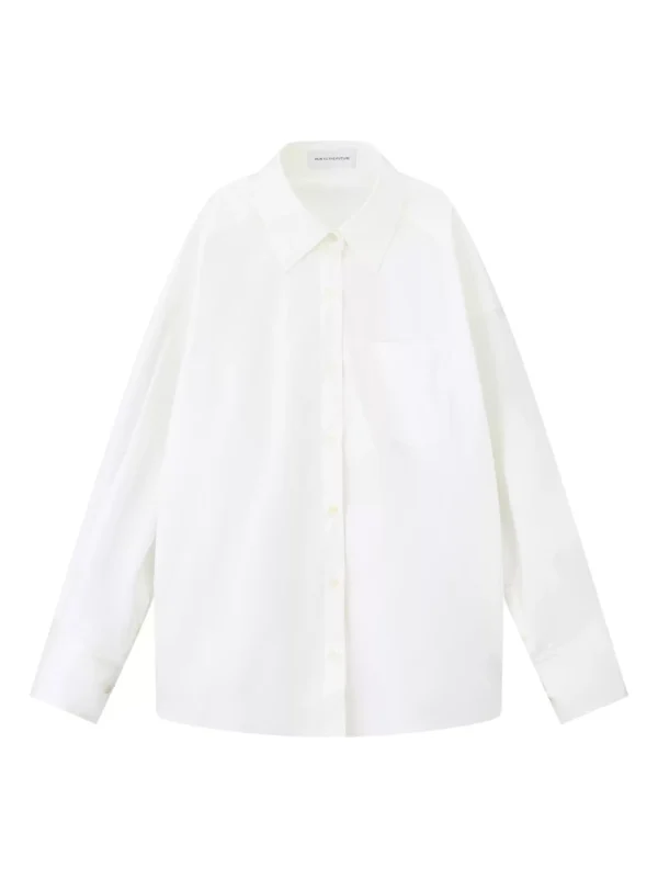 A pure cotton loose-fitting layered shirt - Image 4