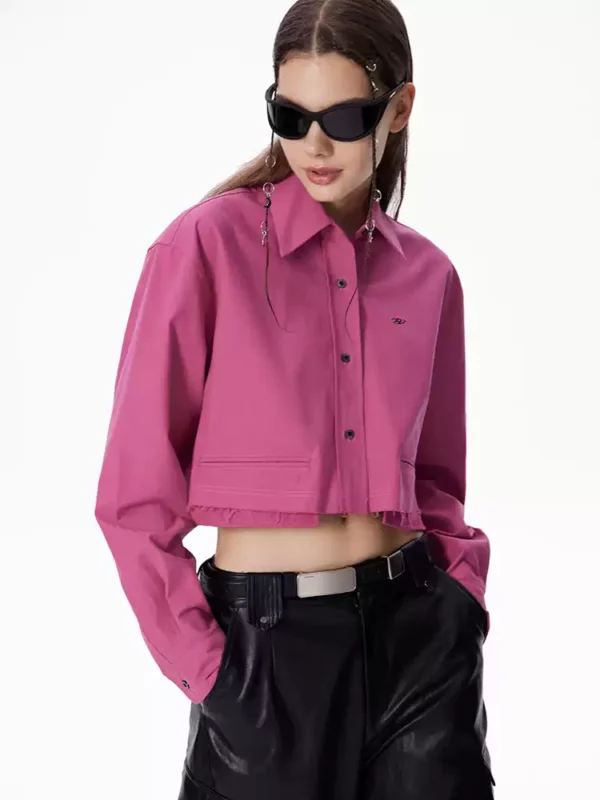 Long-sleeved shirt with a sense of design - Image 3