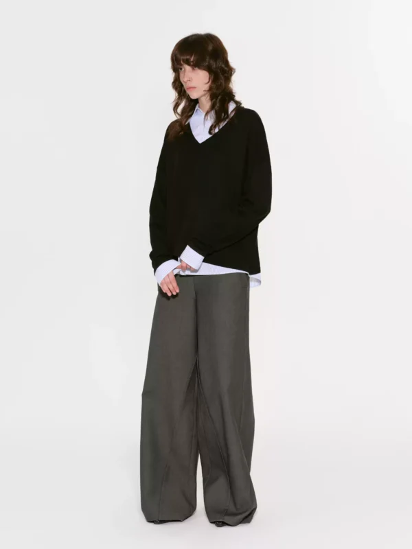 Two Polo neck knitted sweaters with a fake design sense