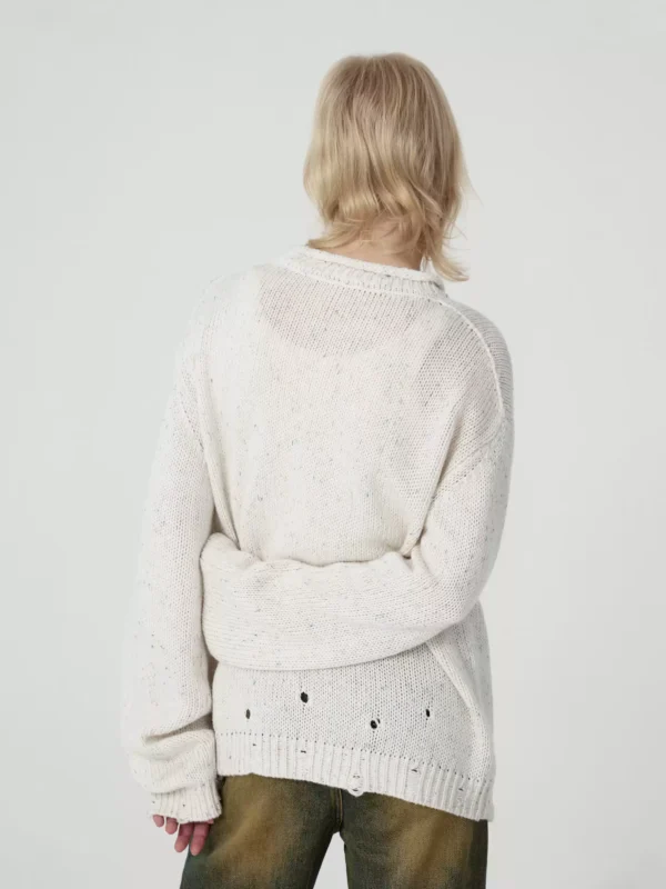 A laid-back cat sweater girl - Image 3