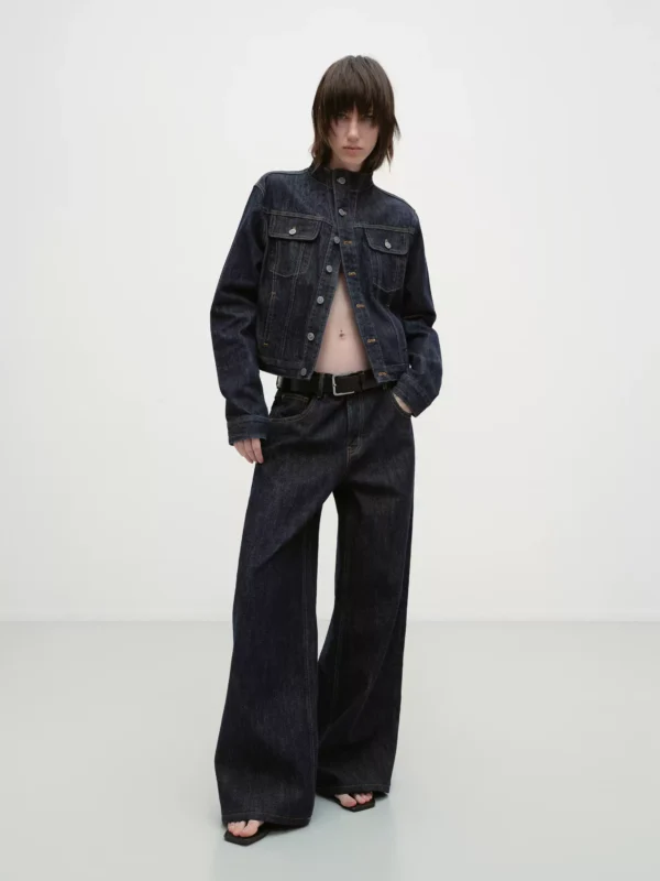 Short workwear denim jacket set - Image 2