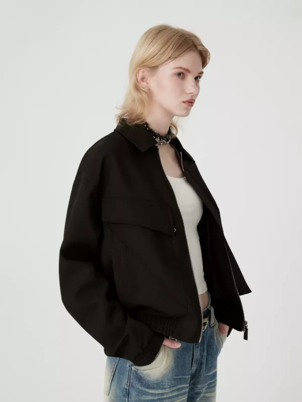 Women's jacket with double-pocket structure design - Image 3