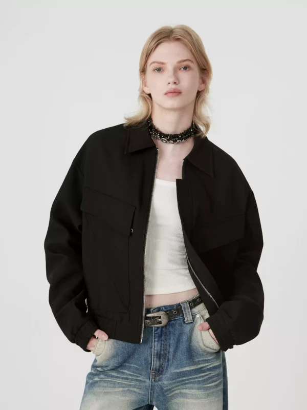 Women's jacket with double-pocket structure design - Image 2