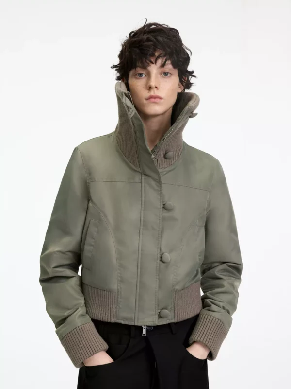 Waterproof flight jacket, short cotton coat for women - Image 3